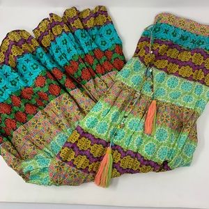 Zara Printed Maxi MIDI Colorful Skirt